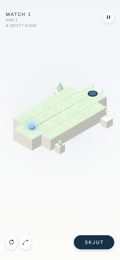Aim with a real preview of the ball's path